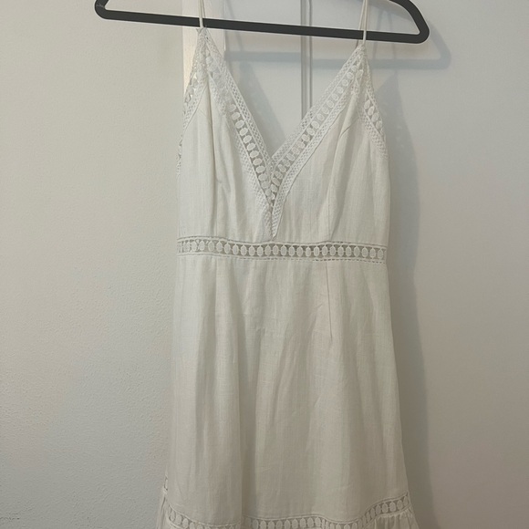 White crochet mini dress - Picture 2 of 5